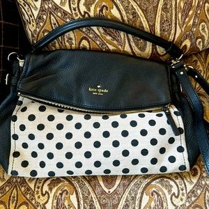 Kate Spade leather handbag with polka dots